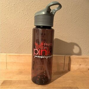 NWT Breast Cancer Awareness Water bottle with straw